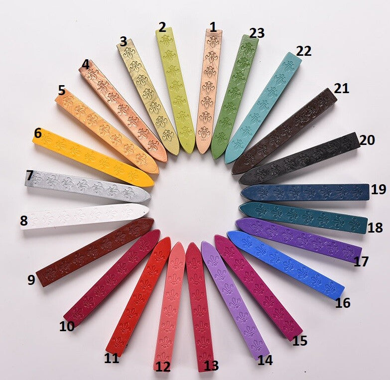 Traditional Wax Sealing Stick Letters Stamp Envelope Seal Scrap Book Manuscript - 21 - Brown