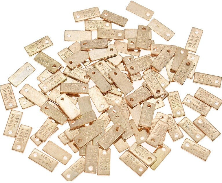 Hand Made Tag Sew Glue Craft Charm Garment Clothing Label Tags Handmade Tag - Rectangle