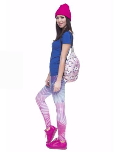Emoji Unicorn Drawstring String Bag Travel PE Gym School Laundry