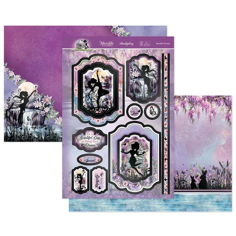 Hunkydory Greeting & Birthday Card Making Kits Luxury Topper Set Pack Toppers - Beautiful Dreams