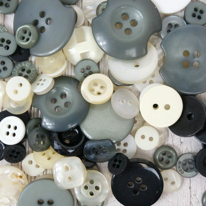 Jar of Buttons Assortment Button Button It! Craft Scrapbook Cardmaking Hunkydory