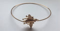 Gold Bumblebee Insect Honey Bee Bangle Bracelet