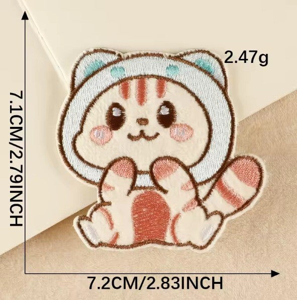 Cat Patch Cute Kawaii Kitty Embroidered Patches Iron on / Stick on / Sew on Cats - 2