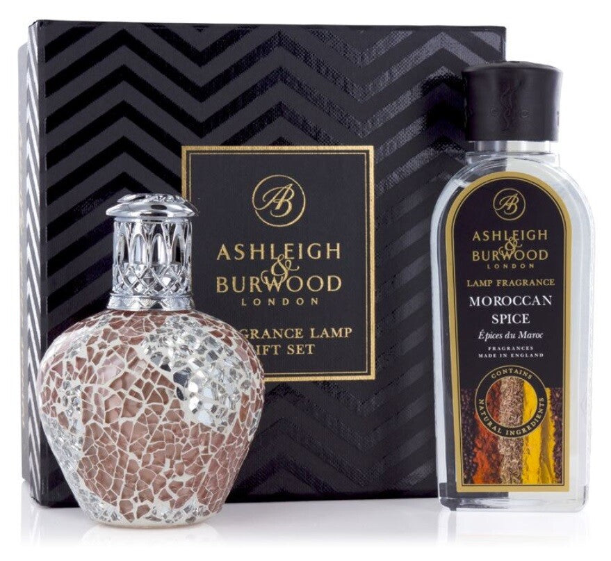 Ashleigh & Burwood Fragrance Lamp Catalytic Effusion Diffusion Lamp Gift Set - Apricot Shimmer + Moroccan Spice