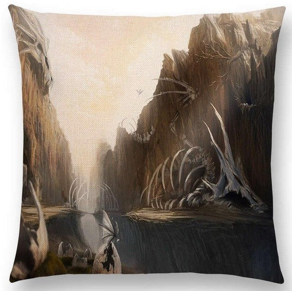 Dragon Cushion Cover Fantasy Mystical Magic Dragon Cushions 18" x 18" - 26
