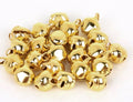Jingle Bells Multicoloured Gold Silver Charms Card Craft 6/8mm - Gold