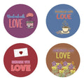Round Labels Handmade with Love Sticker Thank You Gift Craft Seal Stickers 2.5cm - Design 1
