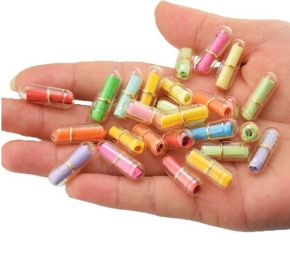 Secret Message Pill Capsule Kawaii Cute Love Message Notes Valentine Quirky Gift