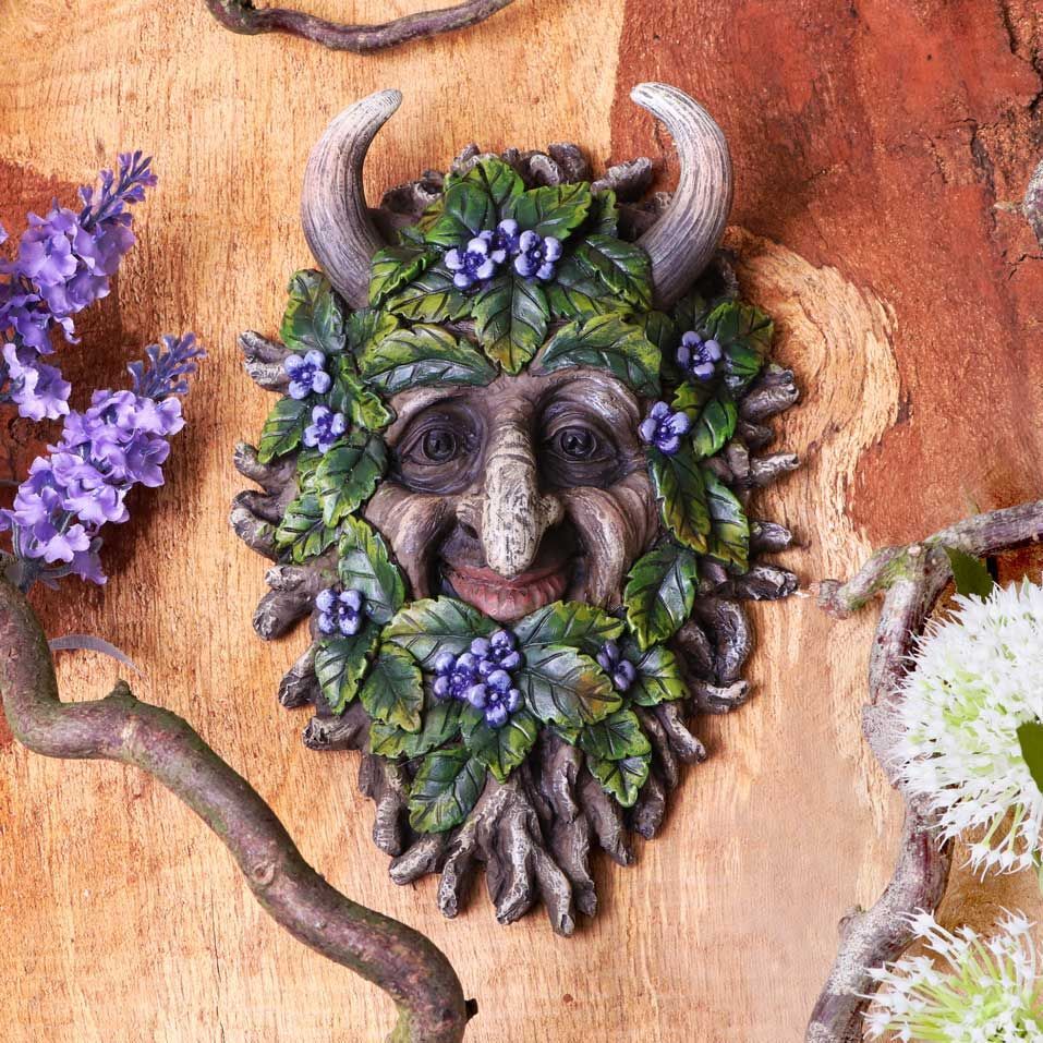 Green Man Wall Plaques Wall Art Garden Decor Tree Spirit Man Of The Forest Pagan