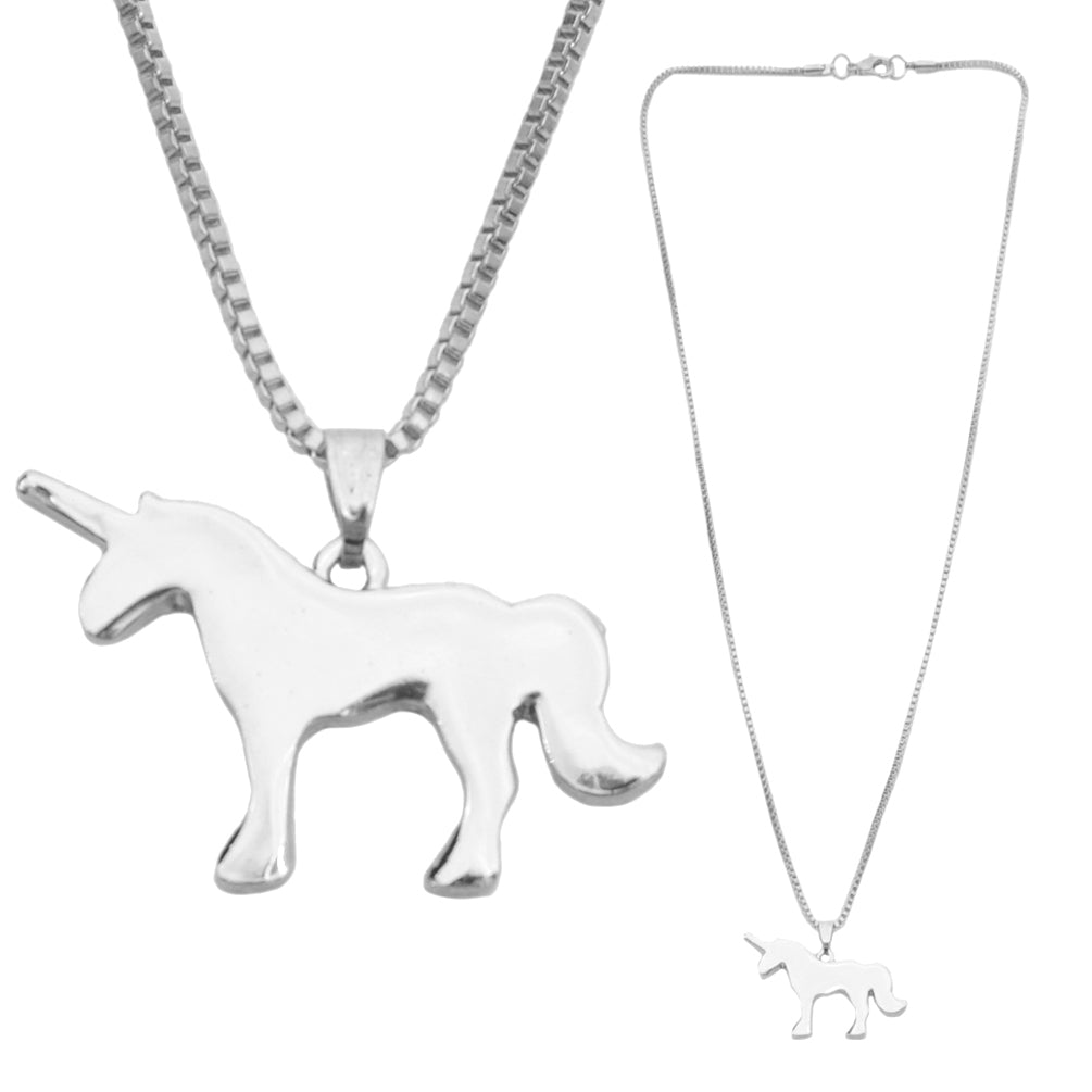 Cute Unicorn Necklace Pendant Charm Chain Gift Friendship Fashion