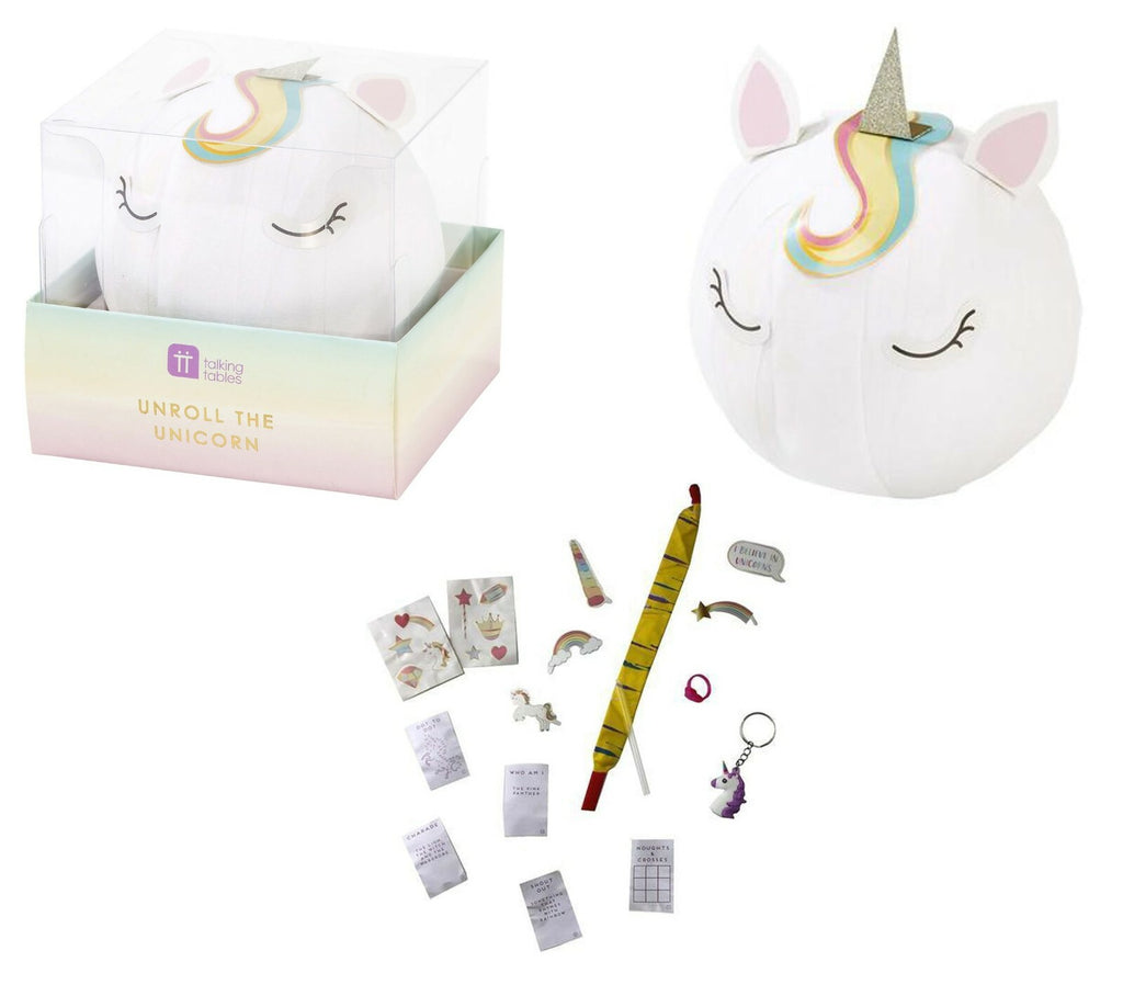 We Heart Unicorn Face Plates Wonderball Children's Party Table Decorations Games