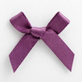 3cm Satin Bows 6mm Bow Pre Tied Ribbon Sewing Crafts Wedding Cards Scrapbook - Amethyst