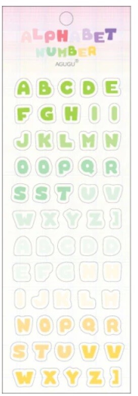 Self Adhesive Colourful Letters Number Alphabet Letter Numbers Craft Scrapbook - Alphabet Design 6