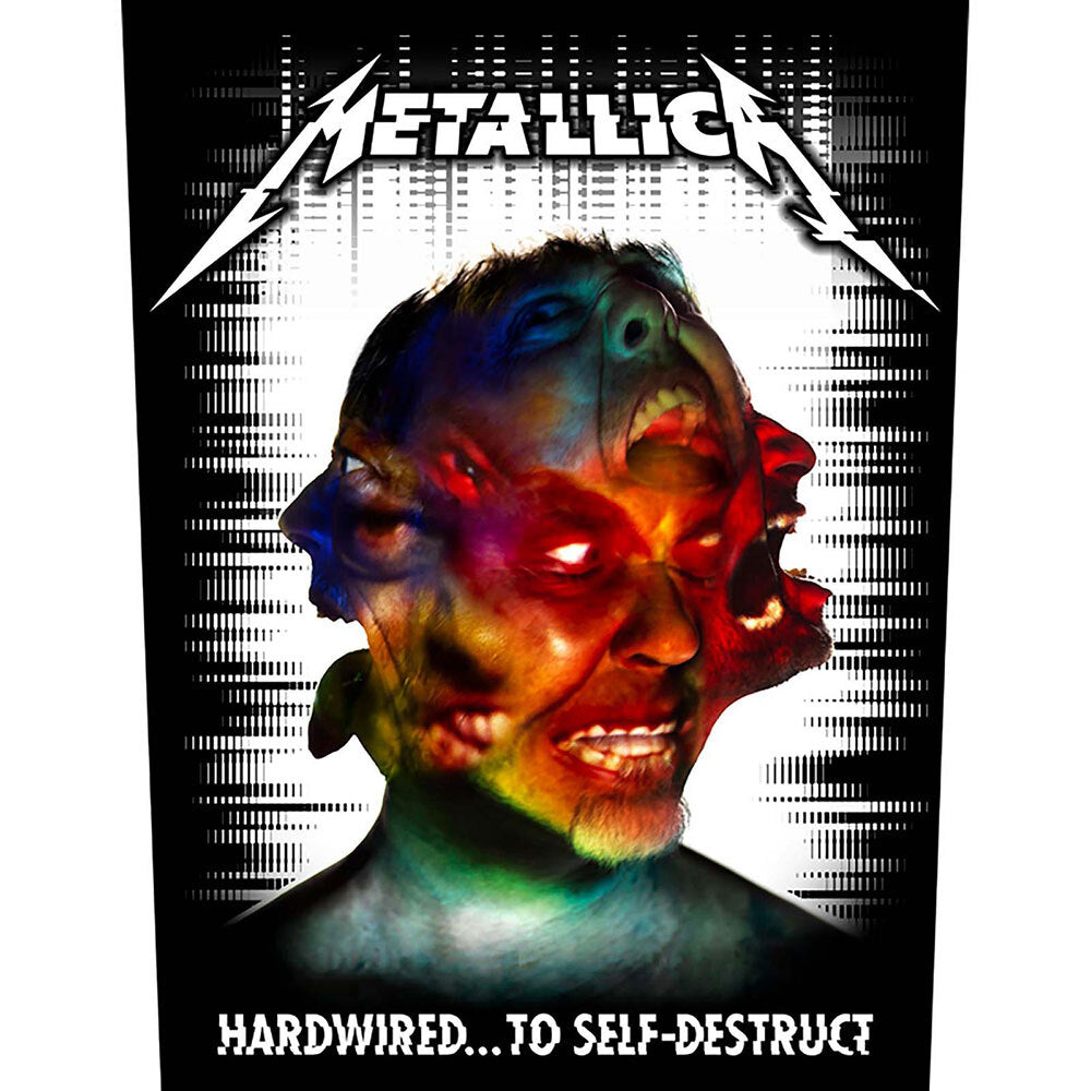 Large Metallica Back Patch Patches - Officially Licensed Merchandise - 35x26cm - Hardwired to Self Destruct - 35x26cm