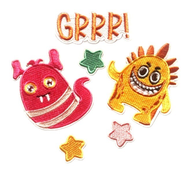 Cartoon Monster Patch Embroidered Patches Iron on / Sew on / Glue on - 5