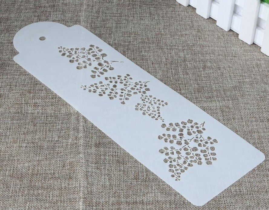 Cake Stencil Border Lace Regency Flower Victorian Damask Animal Print Safari - Branch 1 Piece