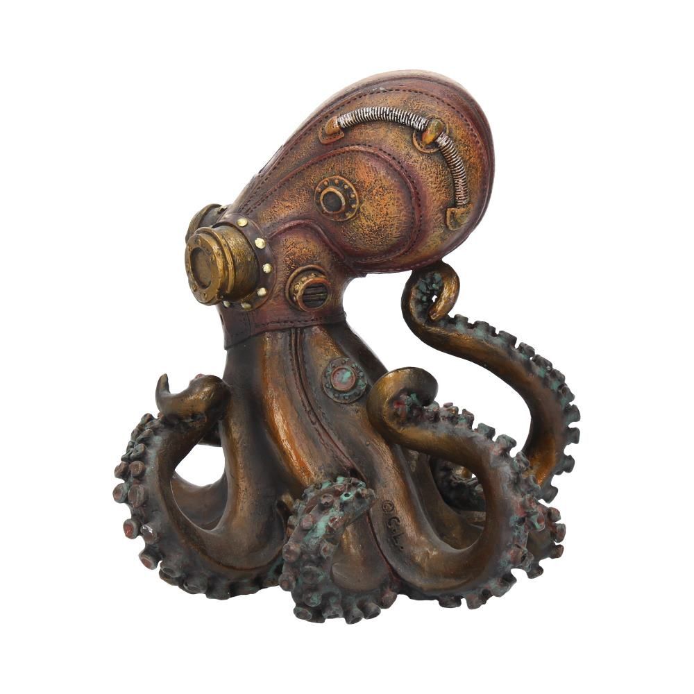 Steampunk Octopus Figurine - Octo Steam Kraken Octopus - Nemesis Now - 15cm