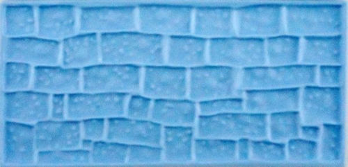 Impression Mat Fondant Embosser Cake Decorating Brick Wood Pebble Sugar Craft - Stone Wall