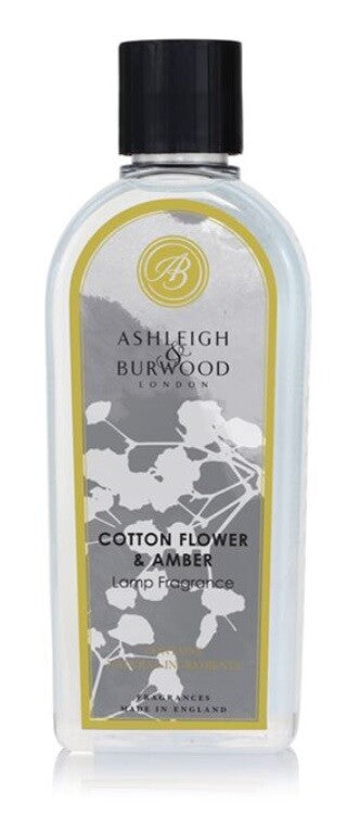 Ashleigh Burwood Catalytic Lamp Oil Fragrance Burner Refill Bottle Free Delivery - Cotton Flower & Amber