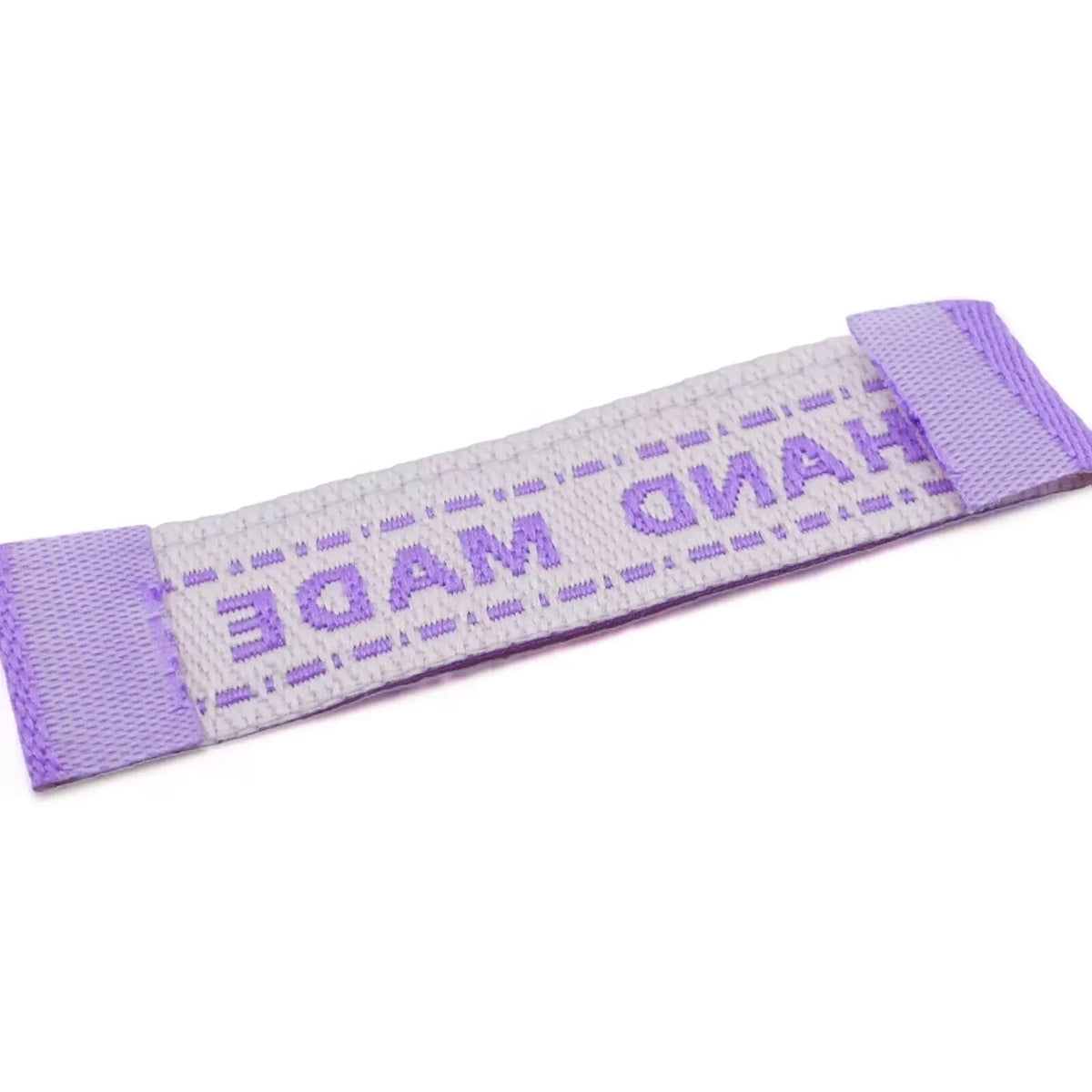20 Mixed Fabric Labels 'Hand Made' Sew On Garment Clothing Label Tags 45mmx 13mm