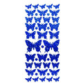 Butterfly Diamond Sparkle Peel Off Sticker Butterflies Craft Stickers - Blue