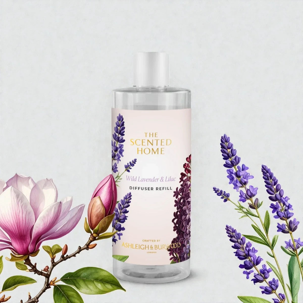 300ml Large Ashleigh & Burwood Reed Diffuser Refill Scented Home Fragrance - 300ml Lavender & Lilac