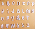 White Letter Patch Iron or Sew on Embroidered Alphabet Customise Clothing