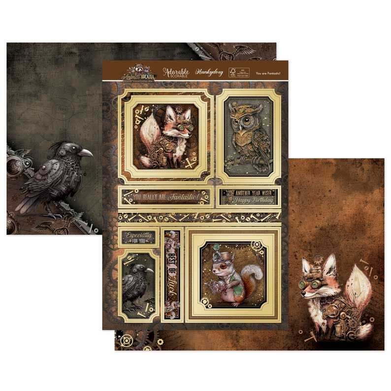 Hunkydory Greeting & Birthday Card Making Kits Luxury Topper Set Pack Toppers - You Are Fantastic
