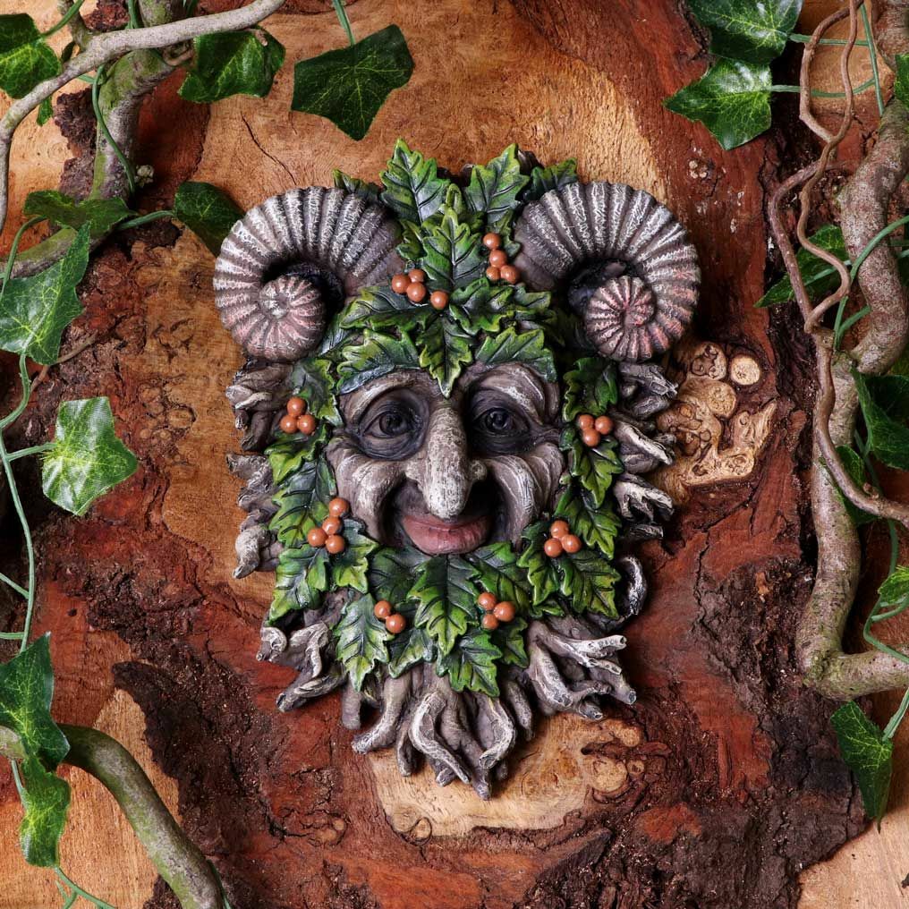 Green Man Wall Plaques Wall Art Garden Decor Tree Spirit Man Of The Forest Pagan