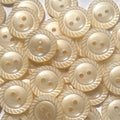 Mill Edge Buttons Milled Edge Baby Button - 8 Colours - 11.5mm, 14mm, 16mm - Cream