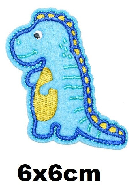Cartoon Dinosaur Animal Kids Embroidered Patch Applique Sew or Iron on Patches - 1
