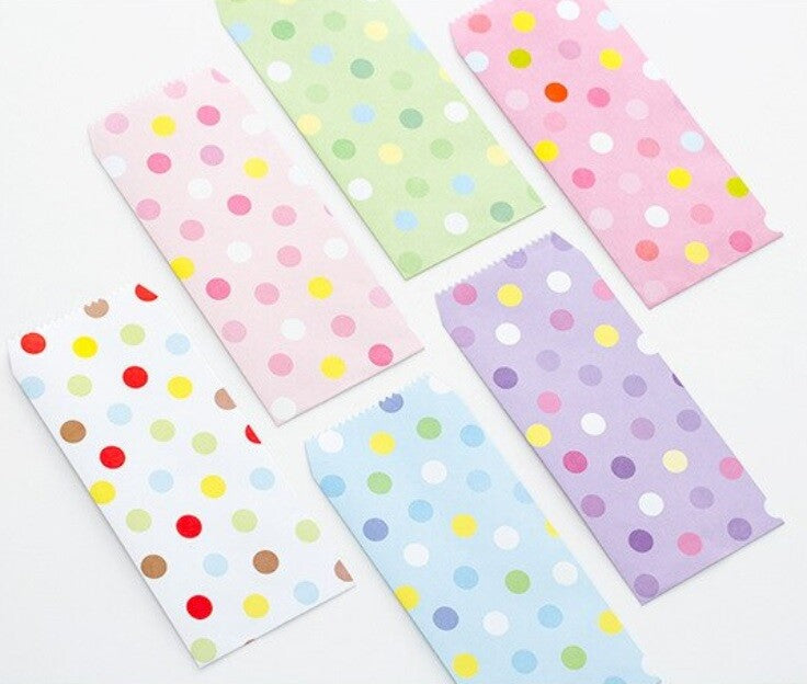5 Pack - Pattern Envelopes Kawaii Spotty Envelope Set Stationery Letter Money