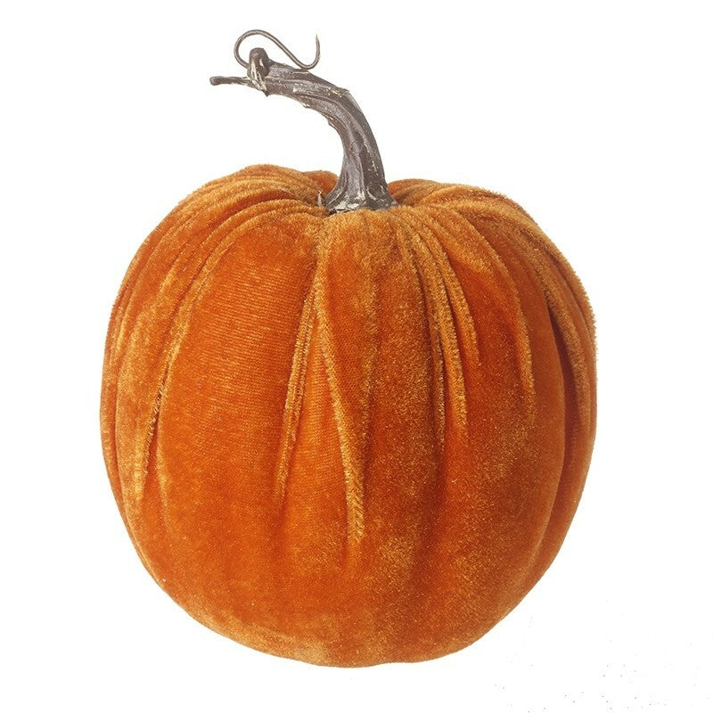 Velvet Pumpkin Halloween Pumpkins Ornament Prop Party Autumn Decoration Craft
