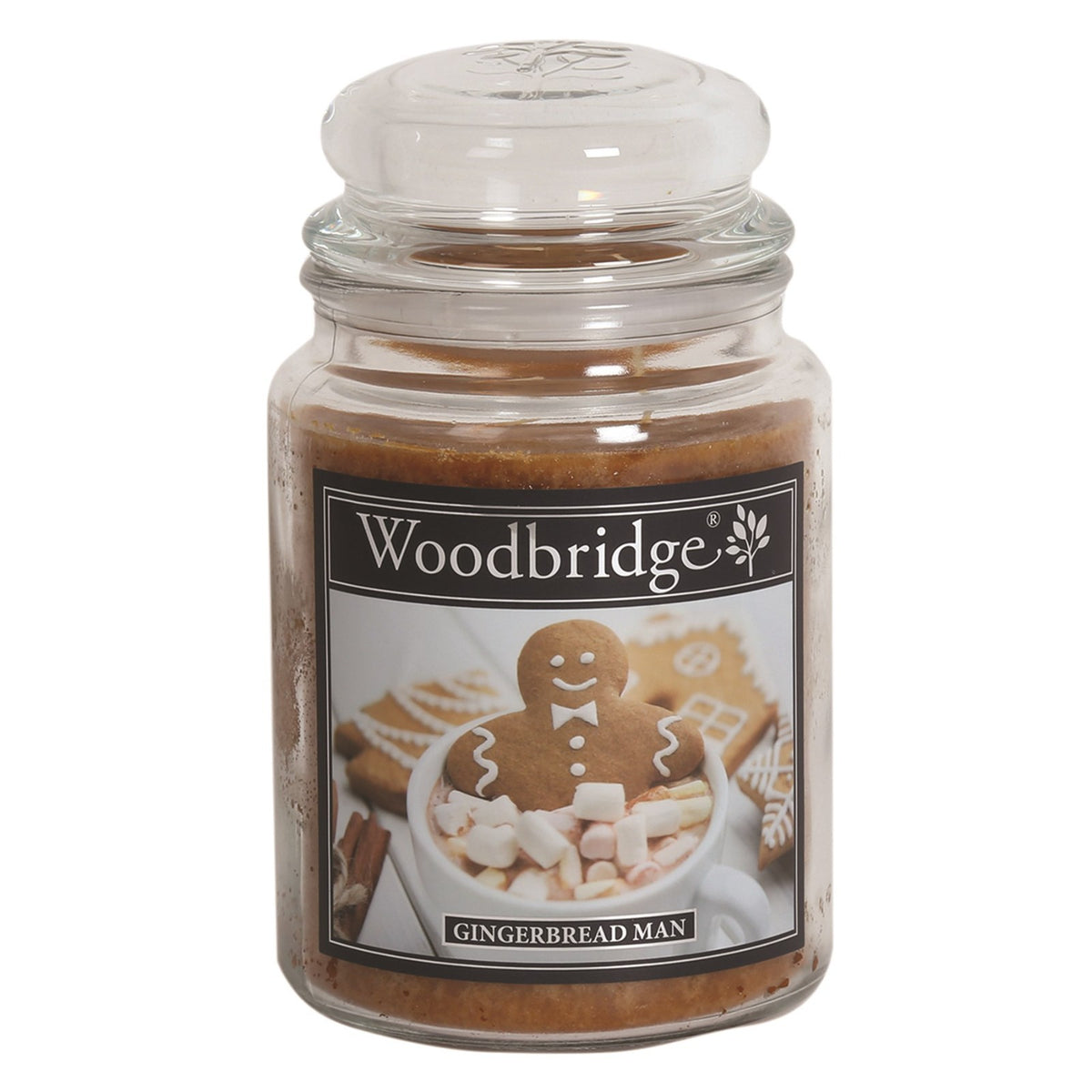 Woodbridge Candle - Double Wick Large Jar Candle 130 Hours Burn Time - Gingerbread Man