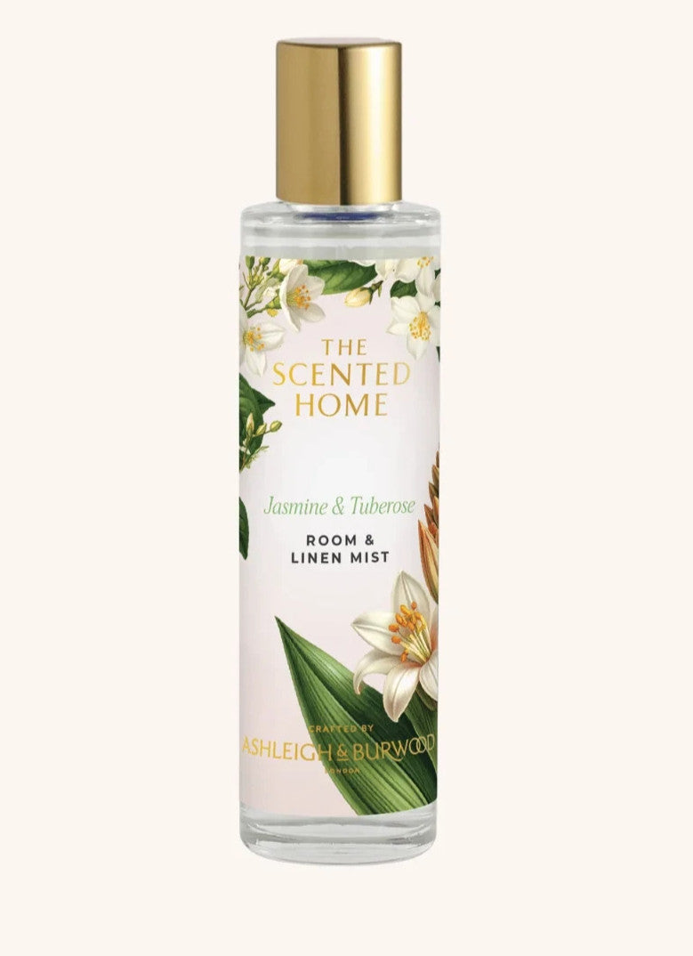 Ashleigh & Burwood Room & Linen Spray Refresher Home Fragrance 100ml - Jasmine & Tuberose Room Spray 100ml