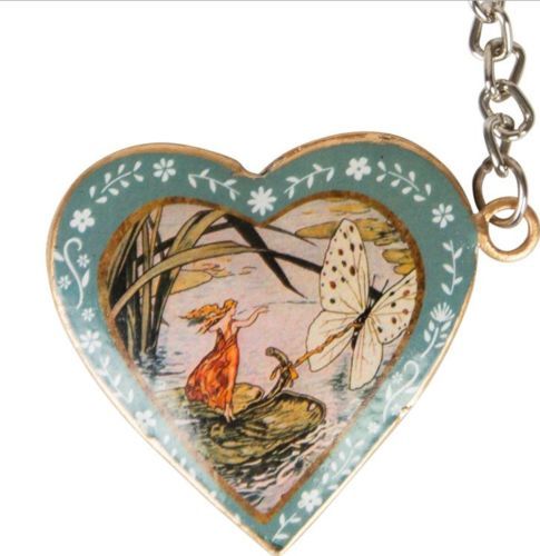 Vintage Floral Heart Victorian Fairy Keyring Various Designs Key Ring - Fairytales Really Can Come True