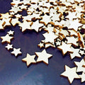 Wooden Mini Mixed Stars Embellishments weddings craft scrapbook card making