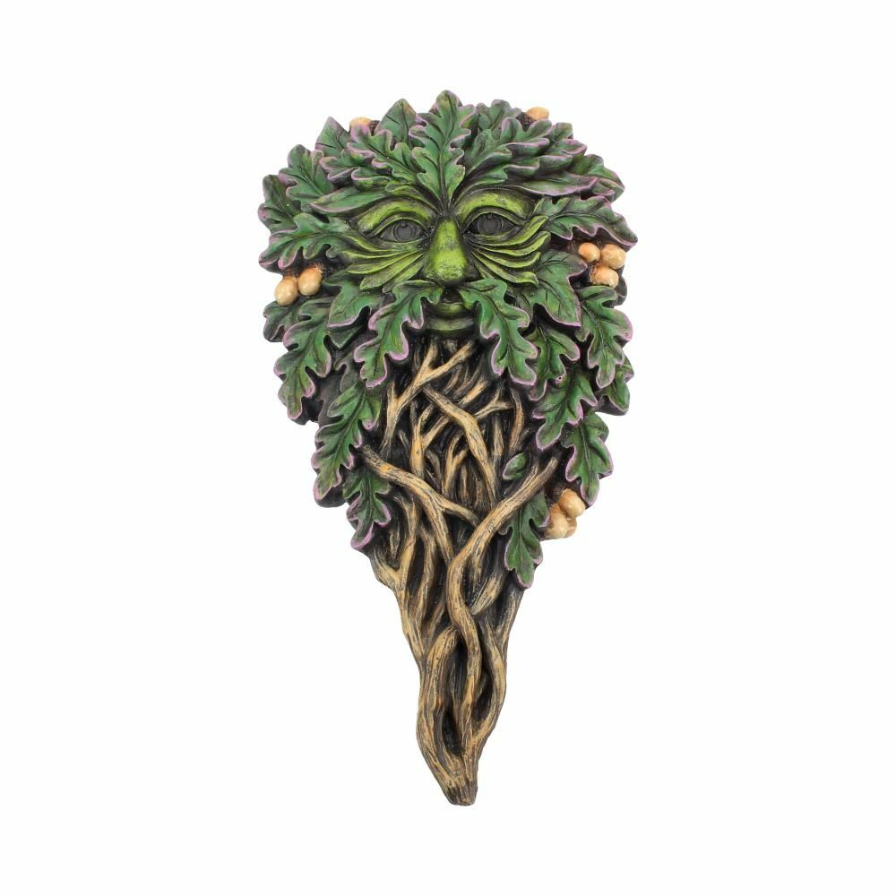 Green Man Wall Plaques Wall Art Garden Decor Tree Spirit Man Of The Forest Pagan - All Seeing Oak 29cm