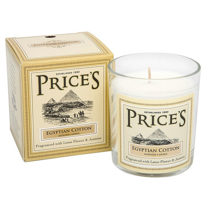 PRICE'S HERITAGE COLLECTION CANDLE SCENTED PREMIUM BOXED JAR CANDLE 8.5X7.5cm - Egyptian Cotton