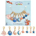 8 Star Moon Planets Counter Crochet Knitting Clip Cute Stitch Markers Holders