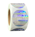 Thank You for Supporting my Business Hologram Labels Stickers Sticker 25mm