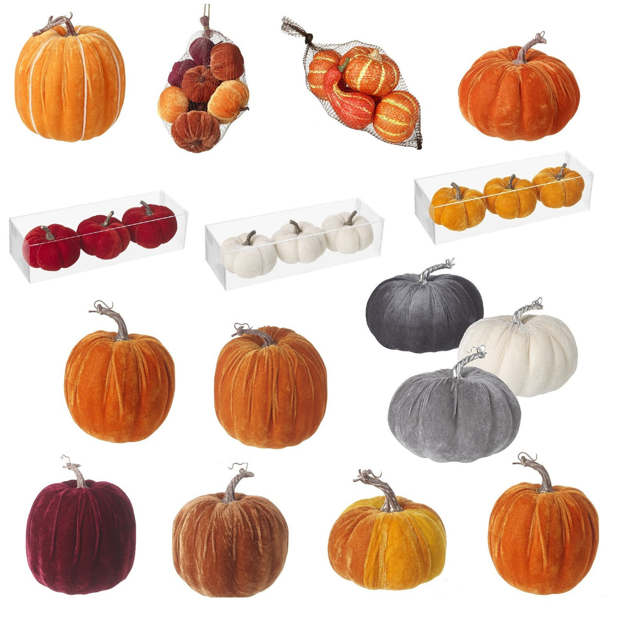 Velvet Pumpkin Halloween Pumpkins Ornament Prop Party Autumn Decoration Craft