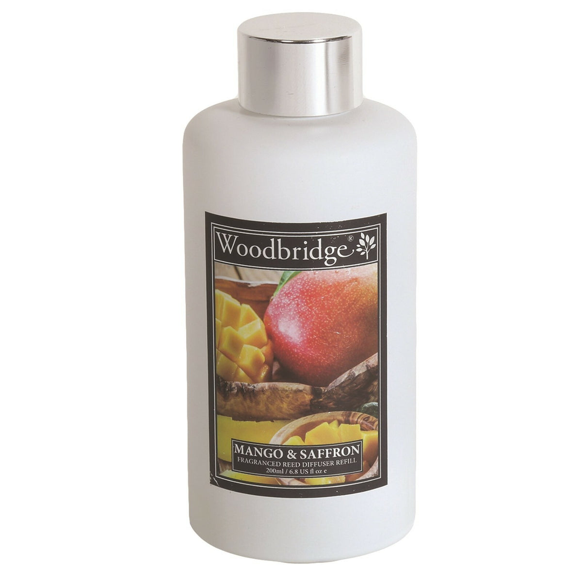 Woodbridge Glass Reed Diffuser / or a Refill 200ml & 500ml Refills - Mango & Saffron Refill 200ml