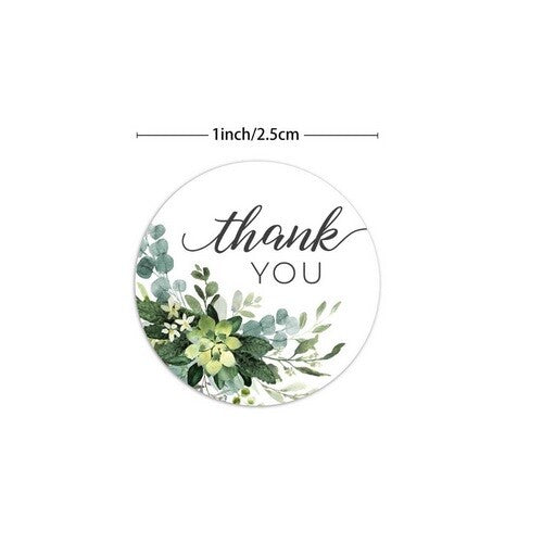 Round Sticky Labels Thank You Handmade Gift Craft Stickers Label Seals 2.5cm - 7