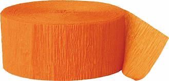 Buy 3 Rolls Crepe Streamer Crepe Paper Party Decoration Streamers 81 ft - Orange x 3 rolls