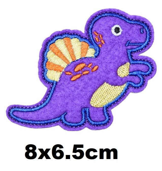 Cartoon Dinosaur Animal Kids Embroidered Patch Applique Sew or Iron on Patches - 7