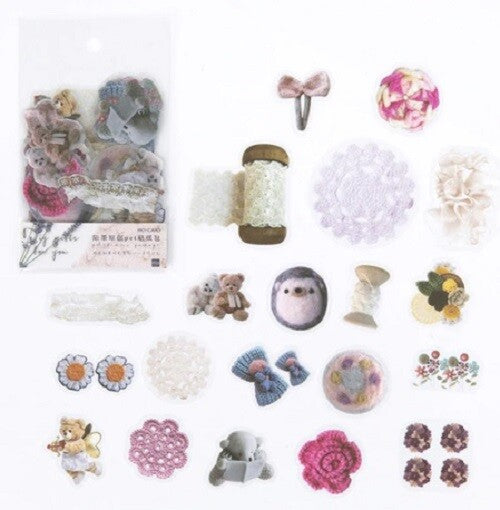 40 Piece Pack Scrapbook Cardmaking Decoupage Stickers Flowers Leaves Craft - Craft & Crochet