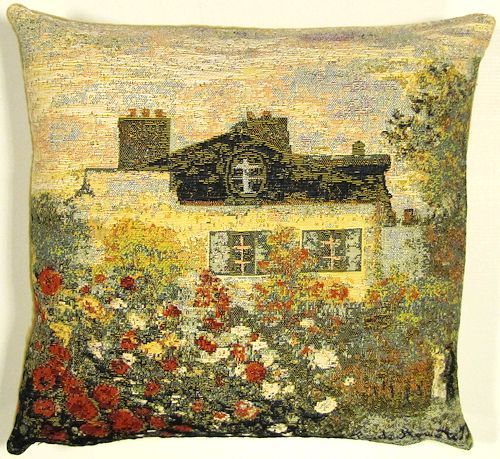 Monet Poppies La Maison Tapestry Cushion Covers 14"x14" - La Maison de Claude Monet