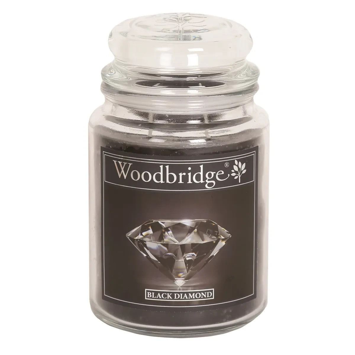 Woodbridge Candle - Double Wick Large Jar Candle 130 Hours Burn Time - Black Diamond