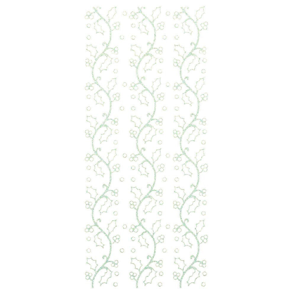 Pearl Glitter Holly Merry Christmas Peel Off Sticker Card Making Craft Stickers